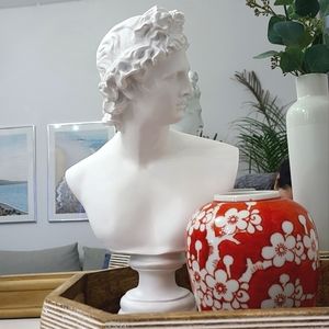 Bust statue Apollo Greek Roman